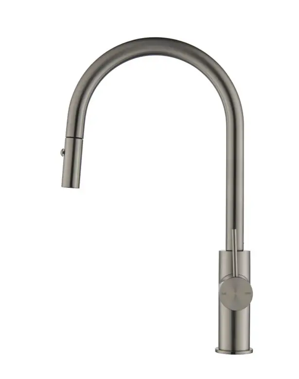 Bellavista Mica Pull Out Sink Mixer - Gun Metal - Image 3