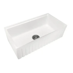 Carysil Fine Fireclay Single Bowl White – C-8345SB
