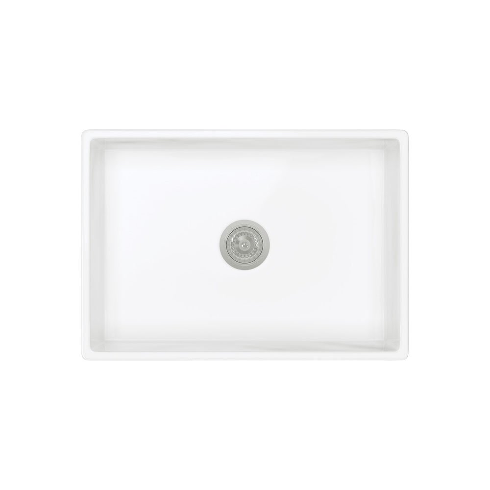 Charlton Single Butler Sink Small, Gloss White, 54L - Image 4