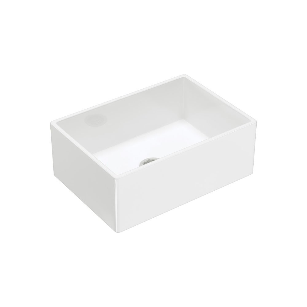 Charlton Single Butler Sink Small, Gloss White, 54L
