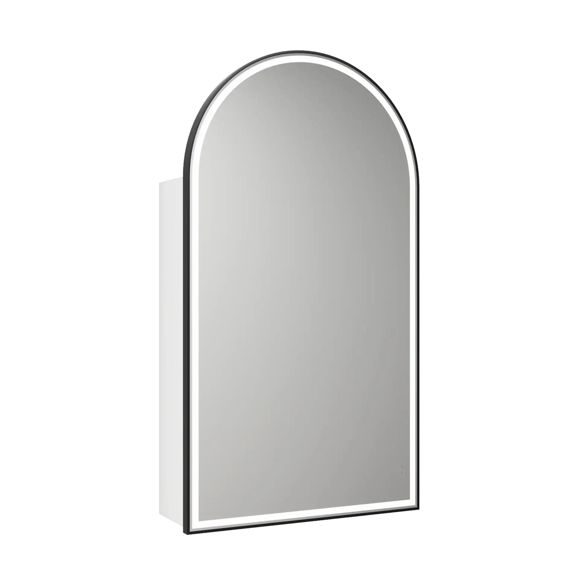 Crystal LED Shaving Cabinets – Matte Black - Image 2