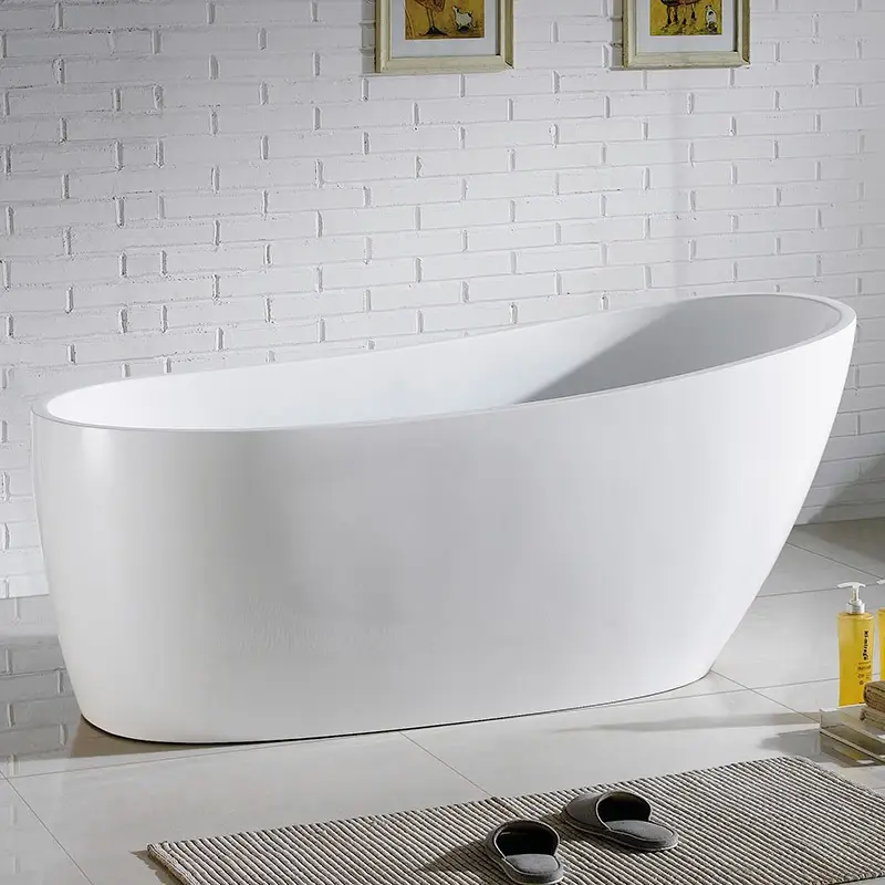 Dublin Freestanding Bathtub BTD1500 - White - Image 3