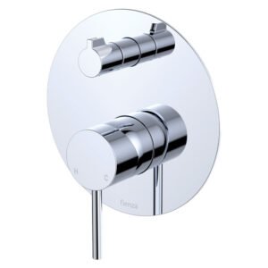 Kaya Wall Diverter Mixer Large Round Plate