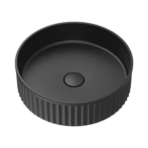 Feinza  Minka Round Above Counter Basin – Matte Black
