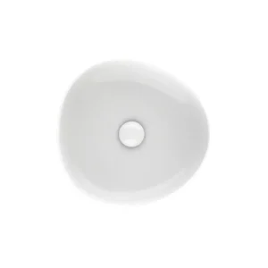 Feinza Pebble Small Above Counter Basin – Matte White