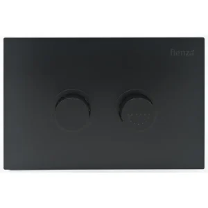 Feinza R&T Raised Care Flush Buttons – Matte Black