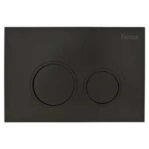 Feinza R&T Round Flush Buttons – Matte Black