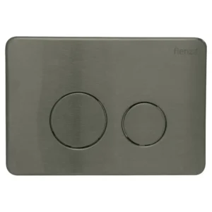 Feinza R&T Round Flush Buttons – PVD Gun Metal