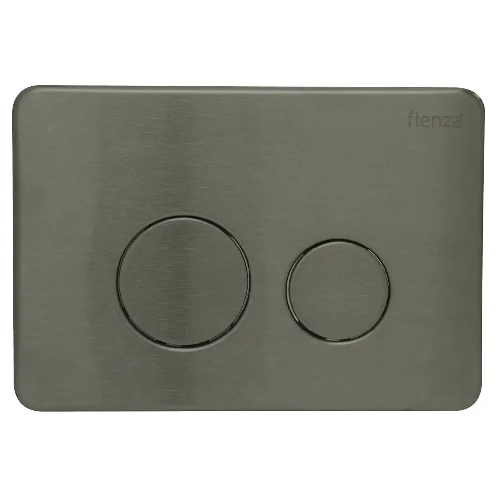 Feinza R&T Round Flush Buttons - PVD Gun Metal