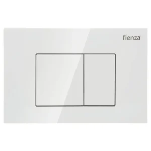 Feinza R&T Square Flush Buttons – Gloss White