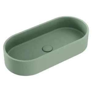 Fienza Jada Pill Concrete Above Counter Basin – Sage