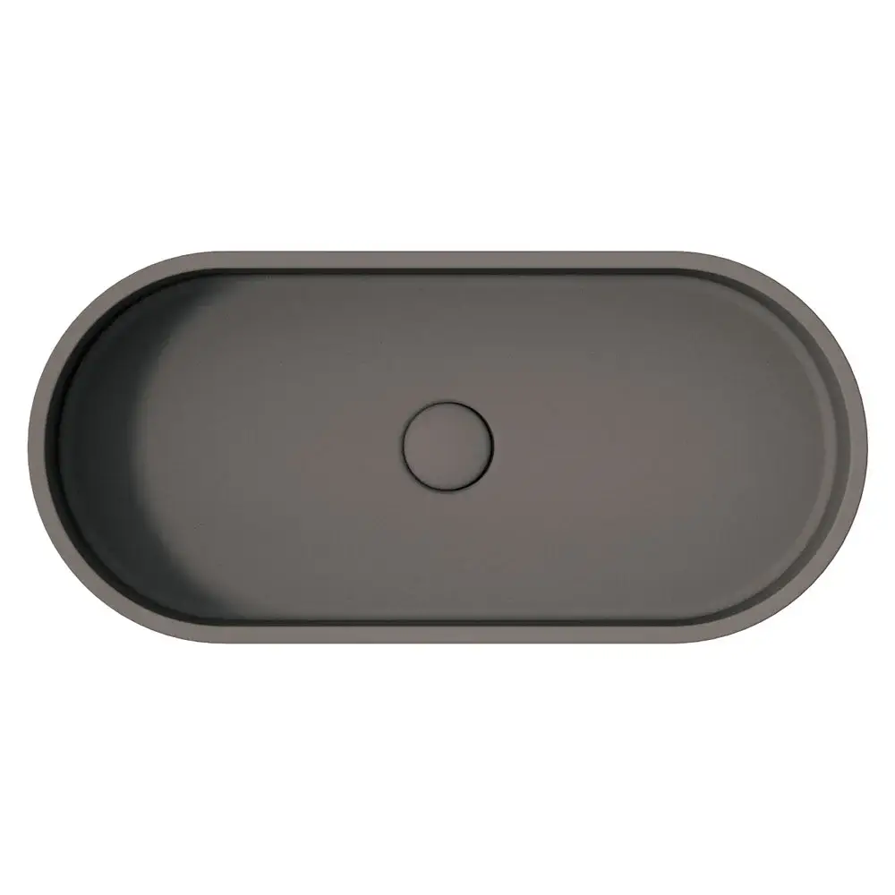 Fienza Jada Pill Concrete Above Counter Basin - Warn Grey - Image 2