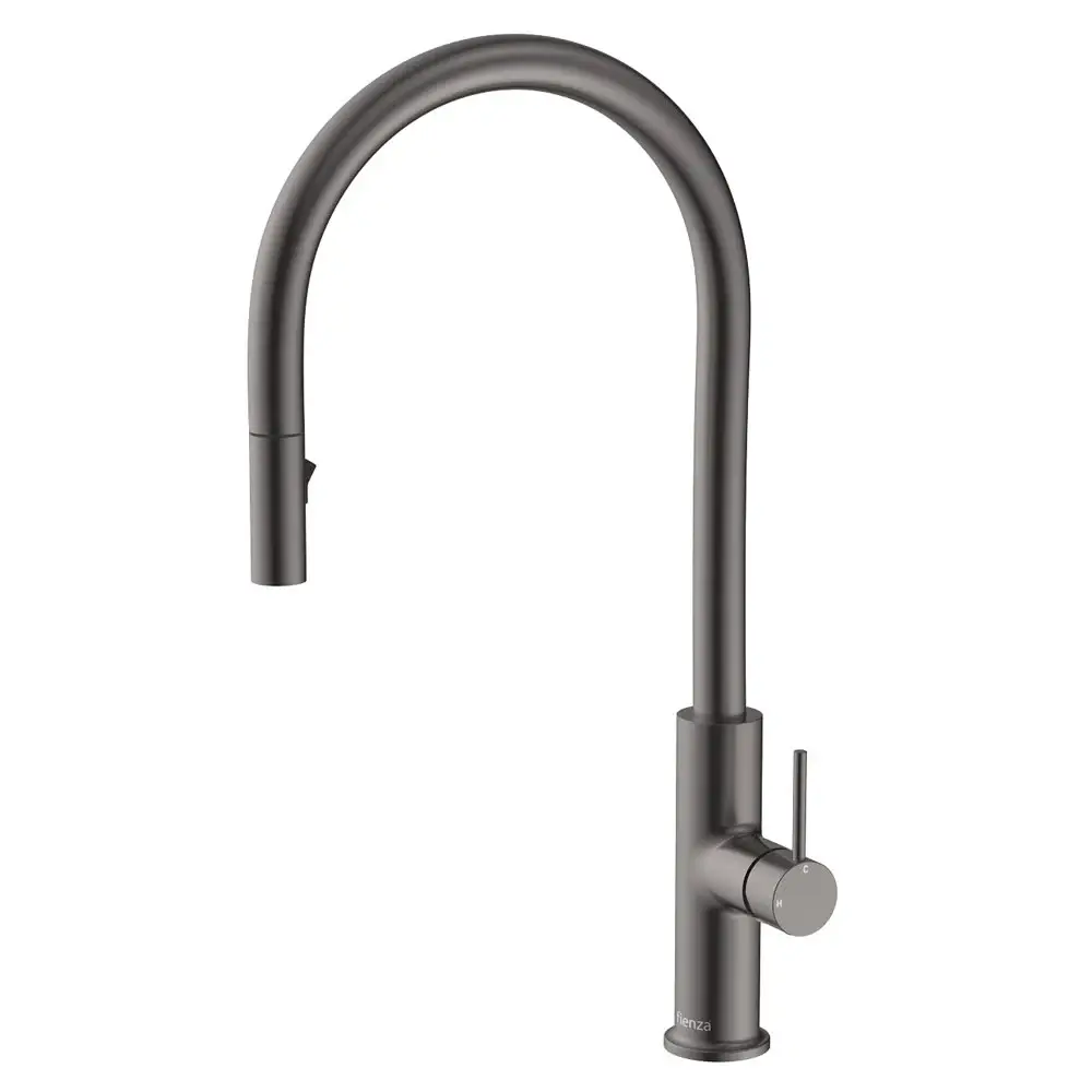 Fienza Kaya Pull Out Sink Mixer - PVD Gun Metal