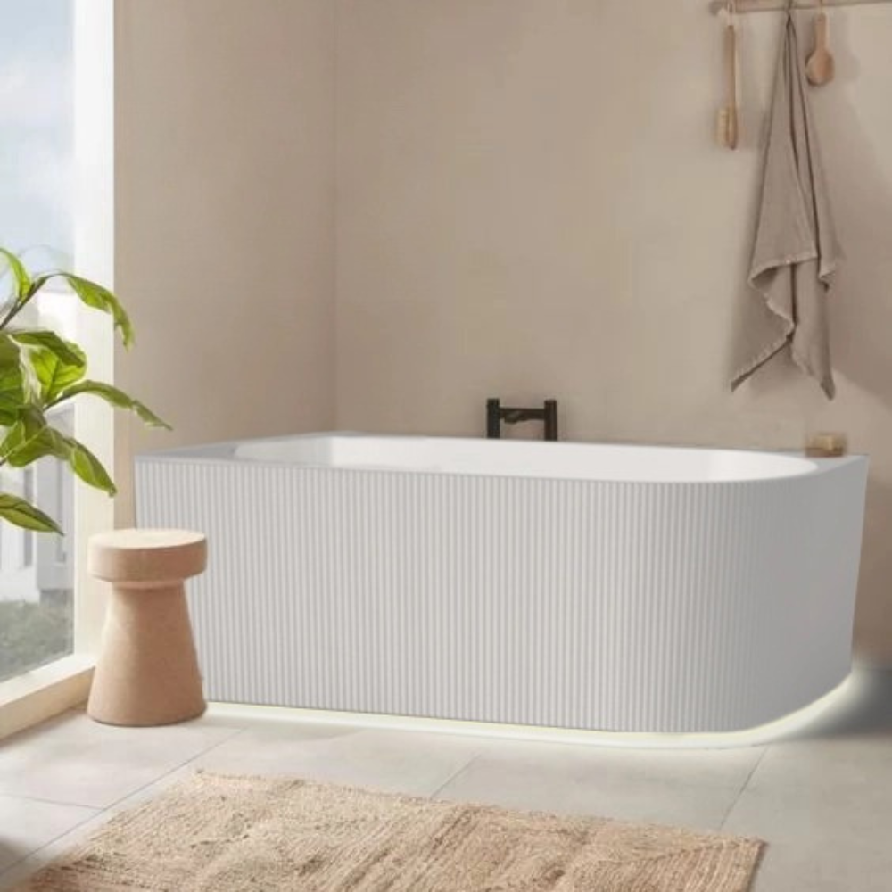 Genova Left Corner Bathtub BTG1500L - White