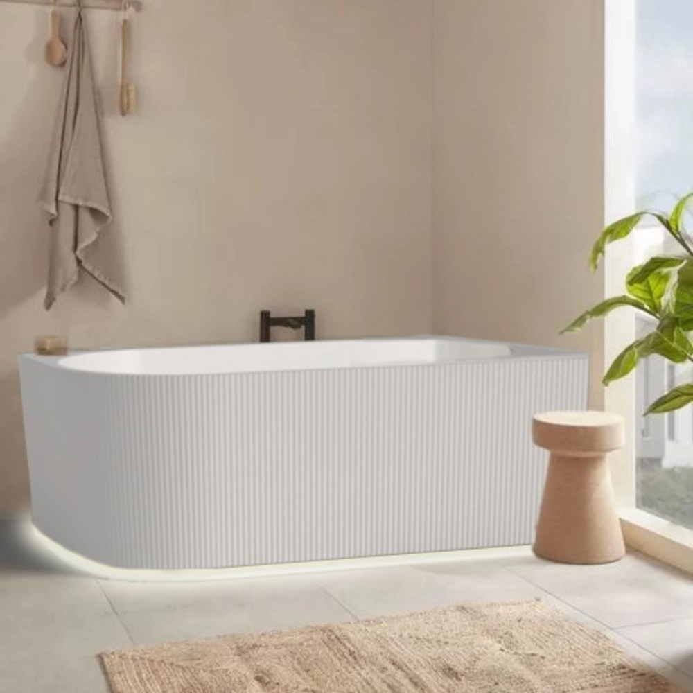Genova Right Corner Bathtub BTG1700L - White