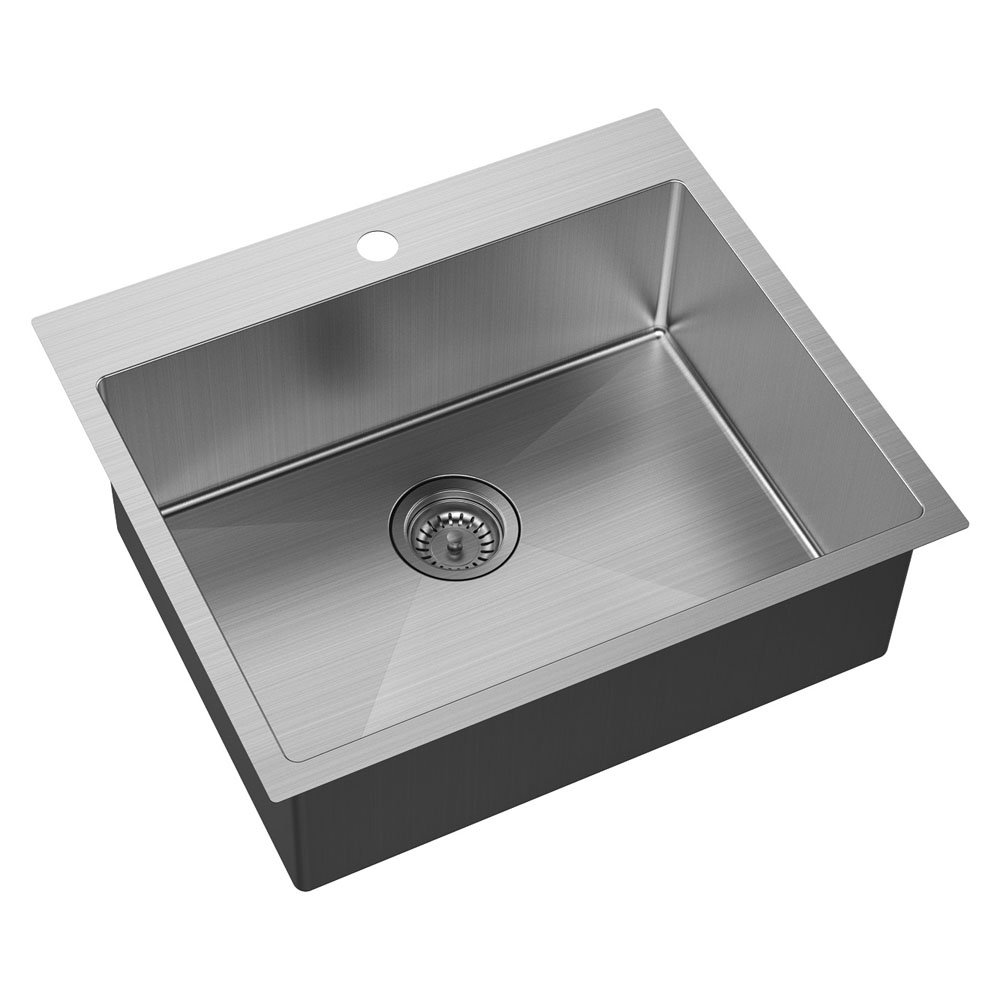 Hana Laundry Sink No Overflow, Brushed Stainless Steel, 50L - Image 4