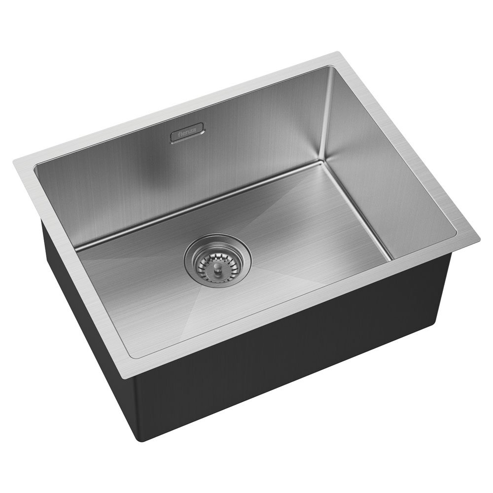 Hana Laundry Sink With Overflow, Brushed Stainless Steel, 50L - Image 3
