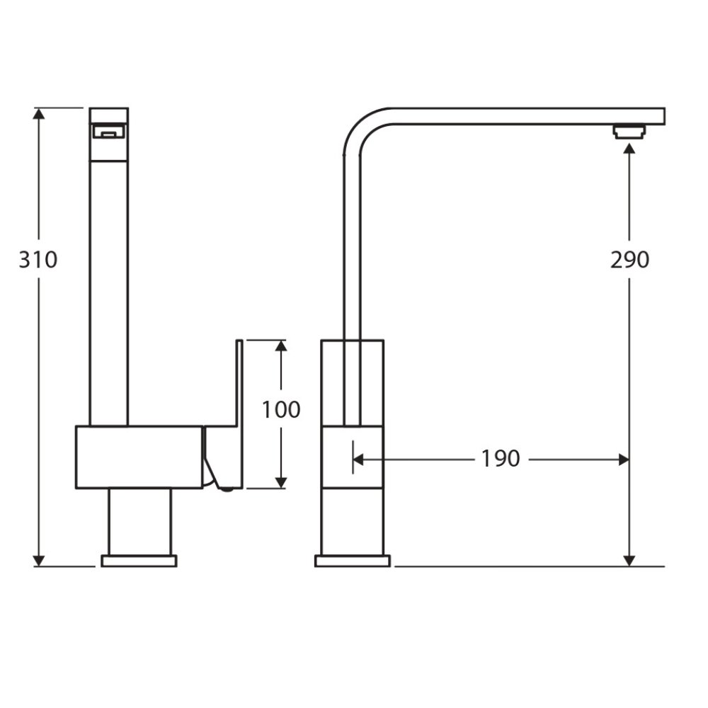 Fienza Jet Sink Mixer - Polished Chrome - Image 3