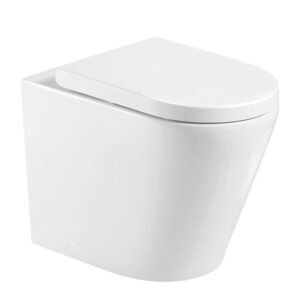 Fienza Koko Gloss White Wall Faced Toilet Pans – White