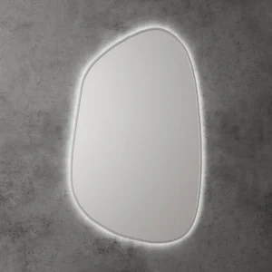 LED Mirror With Framed – Brushed Nickel
