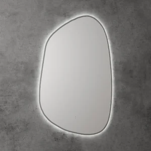 LED Mirror With Framed – Gun Metal
