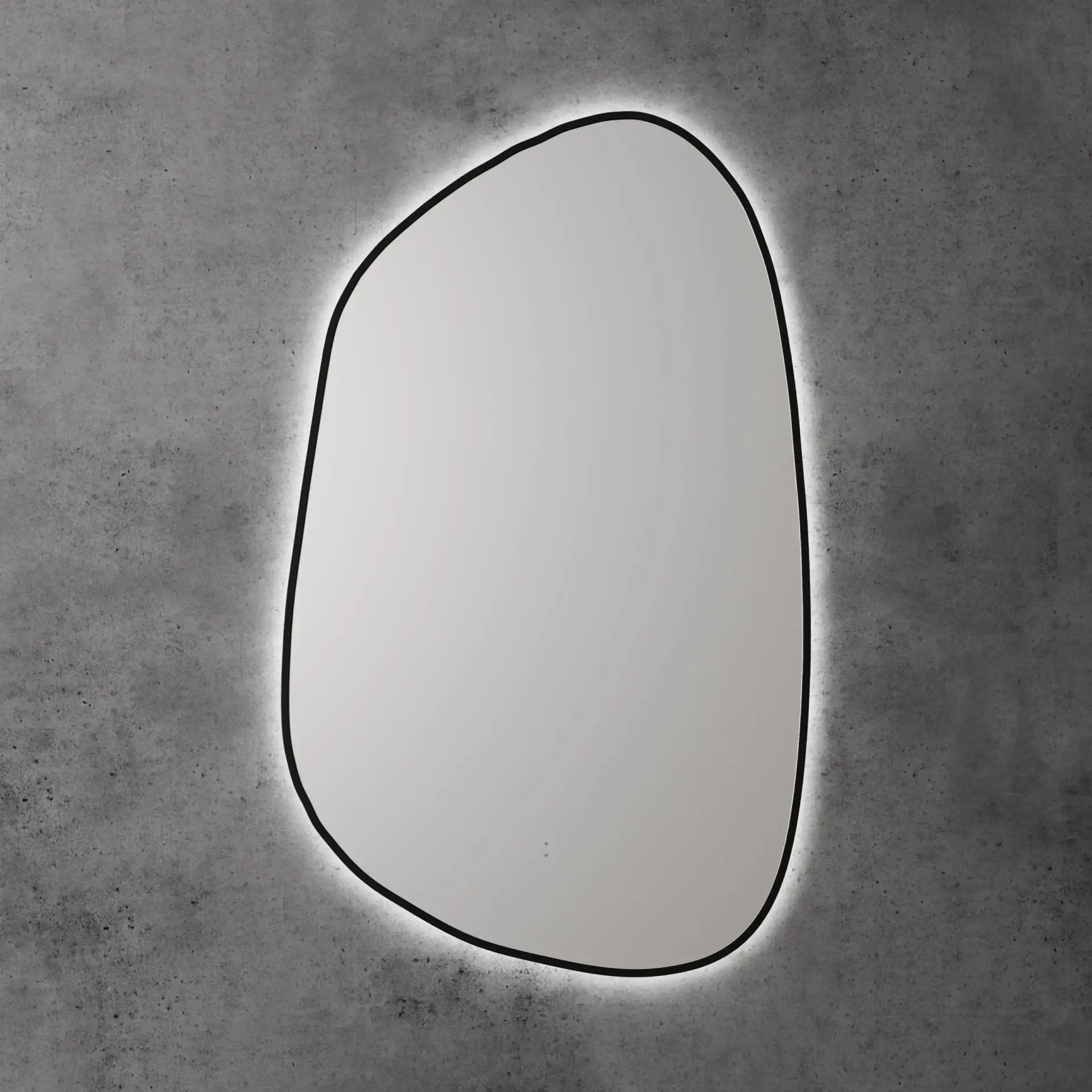 LED Mirror With Framed - Matte Black