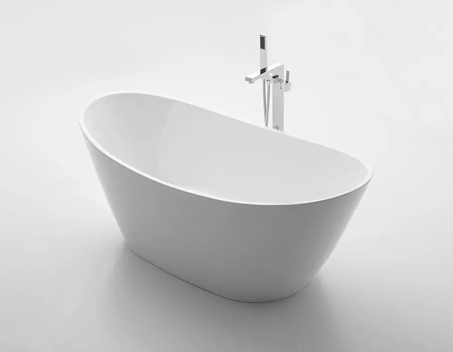Lyon Freestanding Bathtub BTL1700 - White - Image 2