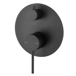Mica Shower Mixer Diverter 1P – Black