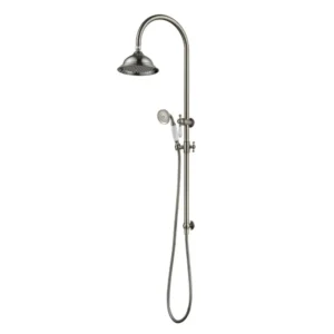 Modern National Bordeaux Shower Column Set – Brushed Nickel