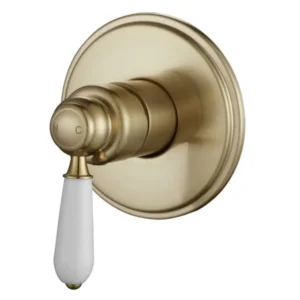 Modern National Bordeaux Shower Mixer – Brushed Bronze