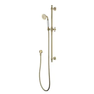 Modern National Bordeaux Shower On Rail – Brushed Bronze
