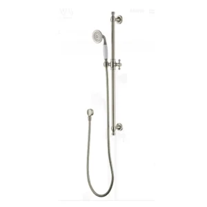 Modern National Bordeaux Shower On Rail – Brushed Nickel