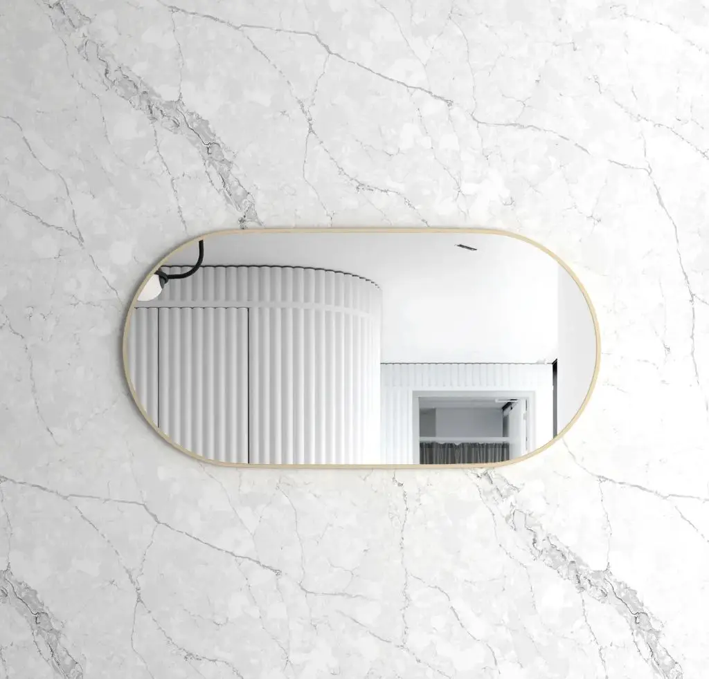 Noosa Gold Metal Frame Mirror - Horizontal Or Vertical - MFMO1260G-N