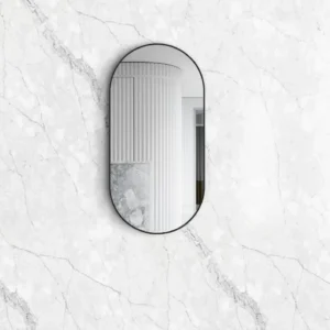 Noosa Matte Black Metal Frame Mirror – MFMO9045B-N