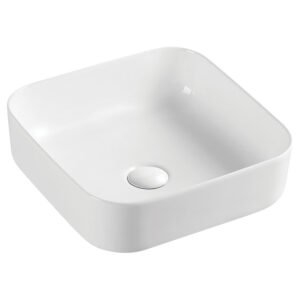 Fienza Petra Above Counter Basin No Tap Hole – White