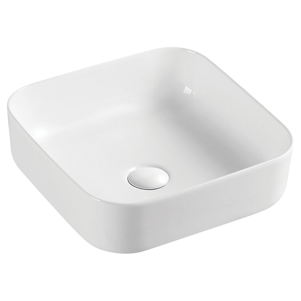 Fienza Petra Above Counter Basin No Tap Hole - White