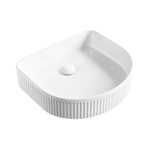 Fienza Eleanor Arch Above Counter Fluted Basin –  White