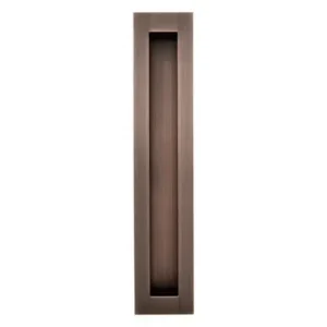 Rectangular Flush Pull 250mm in Aged Brushed Copper – 730FP250ABC