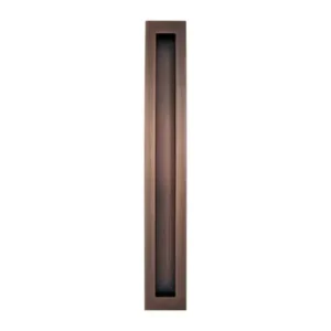 Rectangular Flush Pull 350mm in Aged Brushed Copper – 730FP350ABC