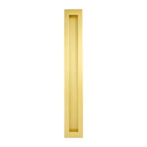 Rectangular Flush Pull 350mm in Satin Brass – 730FP350SB