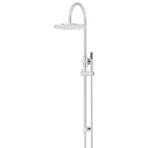 Round Head Shower Rail Single Function Hand 300mm – Polished Chrome