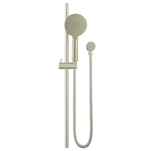 Round Head Single Shower Rail – Brushed Gold
