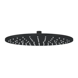 Round Shower Head 300mm – Matte Black
