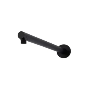 Round Wall Shower Arm 400mm – Matte Black