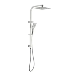 Square Dual Head Shower Set – Brushed Nickel