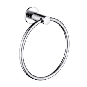 Stella Hand Towel Ring, Chrome