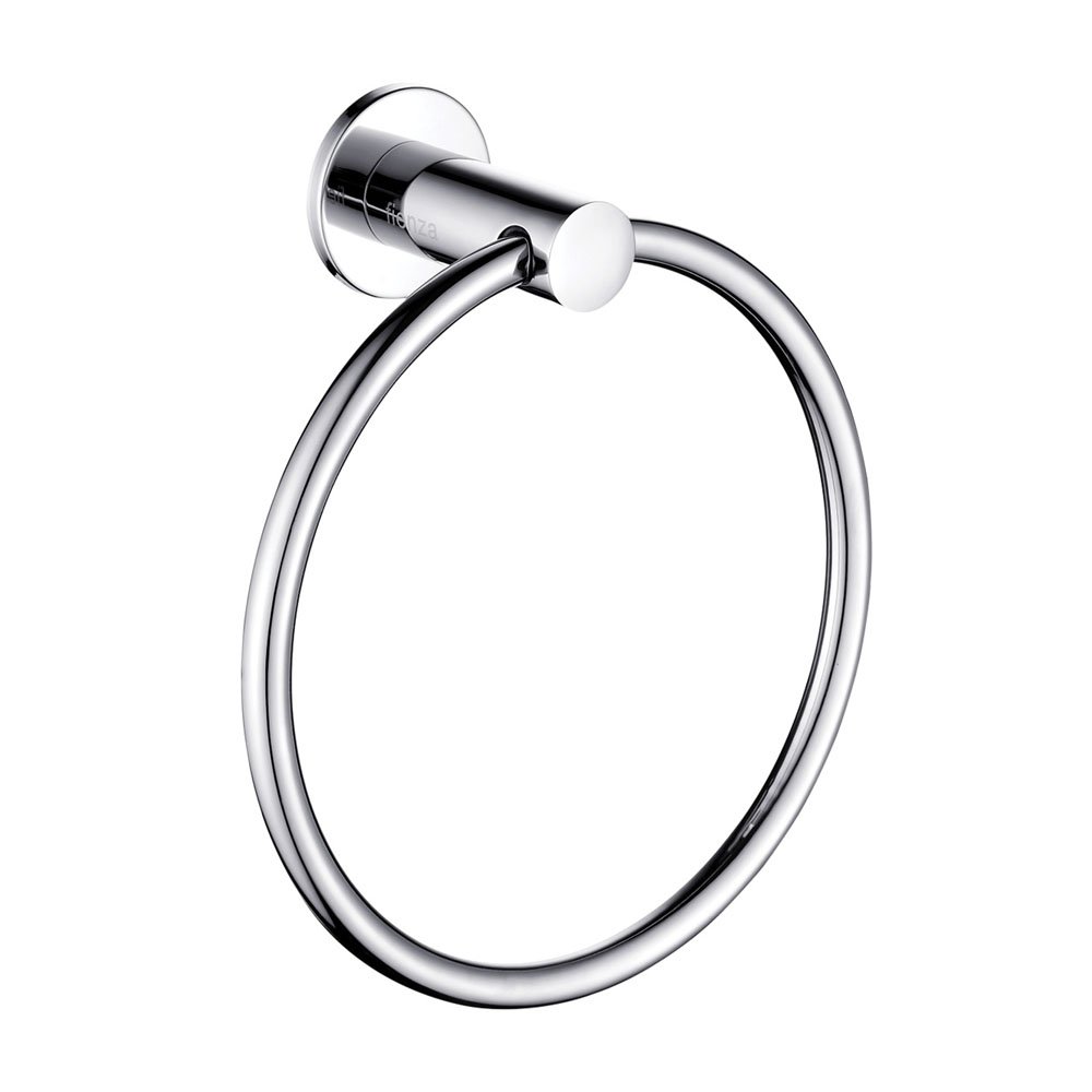 Stella Hand Towel Ring, Chrome