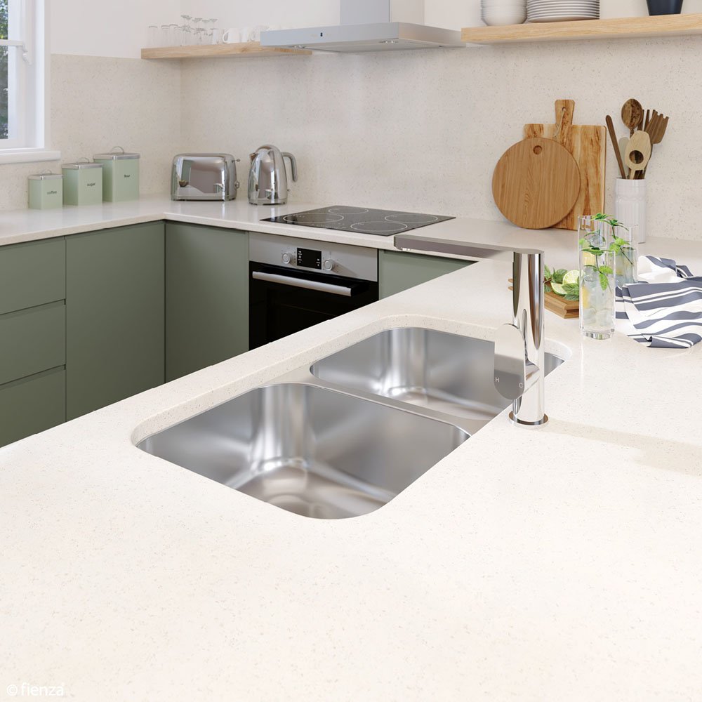 Tiva 785 Double Kitchen Sink, Polished Stainless Steel - Image 2
