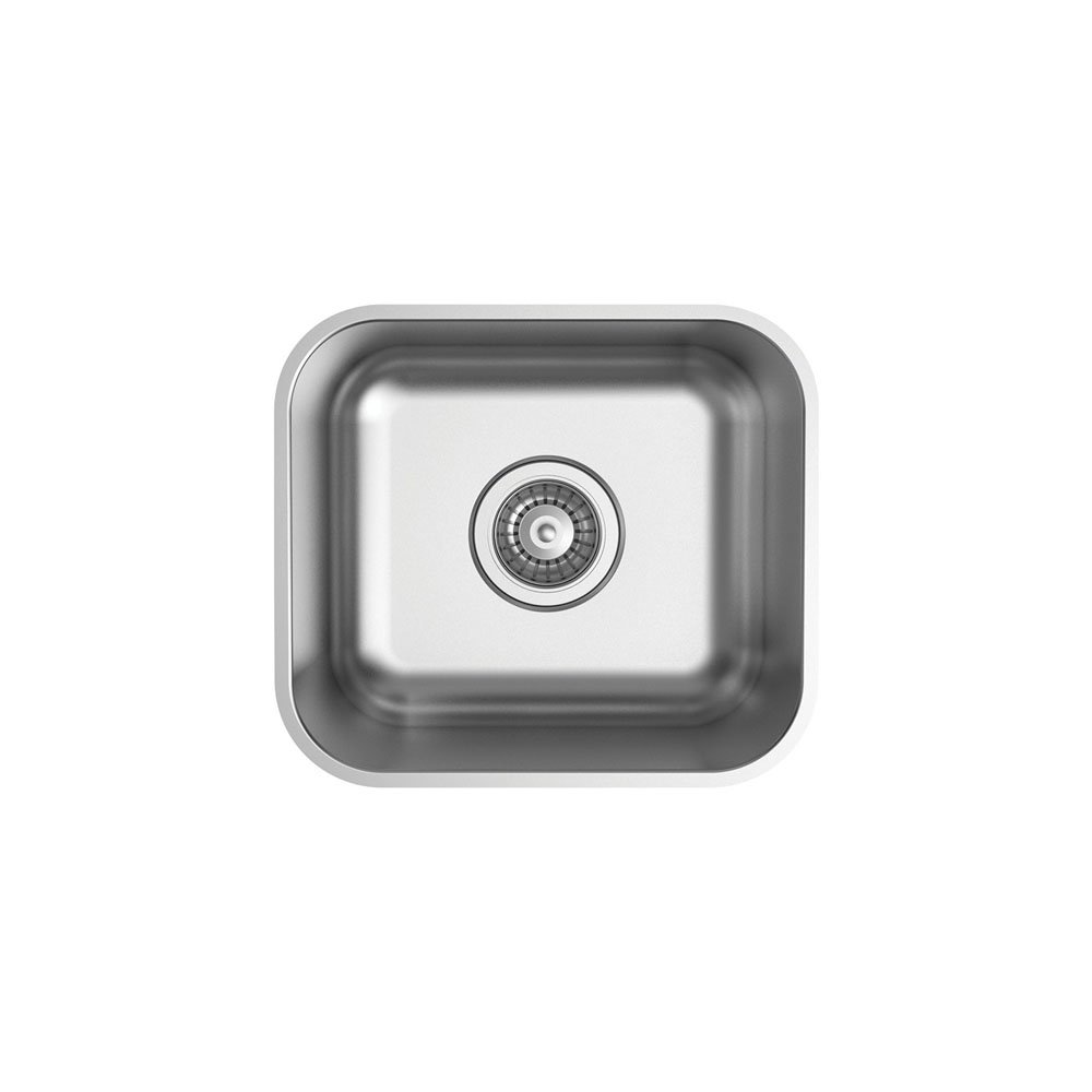 Tiva 365 Single Kitchen Sink, Polished Stainless Steel