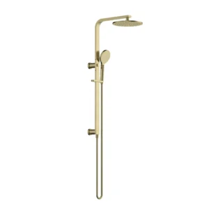Twin Round head Shower Set – Brushed Gold